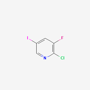 2-CHLORO-3-FLUORO-5-IODOPYRIDINE structure, CAS 153034-99-2
