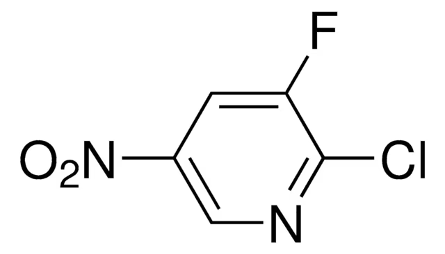 2-CHLORO-3-FLUORO-5-NITROPYRIDINE structure, CAS 1079179-12-6