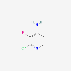 2-CHLORO-3-FLUOROPYRIDIN-4-AMINE structure, CAS 1227577-03-8