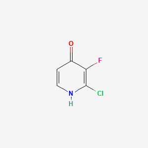 2-CHLORO-3-FLUOROPYRIDIN-4-OL structure, CAS 1184172-46-0