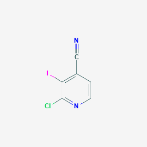 2-CHLORO-3-IODOISONICOTINONITRILE structure, CAS 908279-56-1