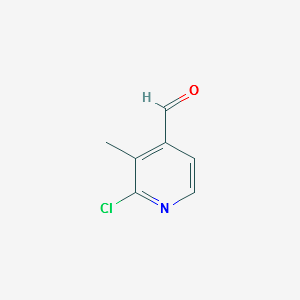 2-CHLORO-3-METHYLISONICOTINALDEHYDE structure, CAS 790696-96-7