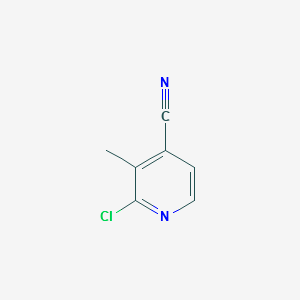 2-CHLORO-3-METHYLISONICOTINONITRILE structure, CAS 1195189-83-3