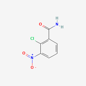 2-CHLORO-3-NITROBENZAMIDE structure, CAS 117054-76-9