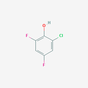 2-CHLORO-4,6-DIFLUOROPHENOL structure, CAS 2267-99-4