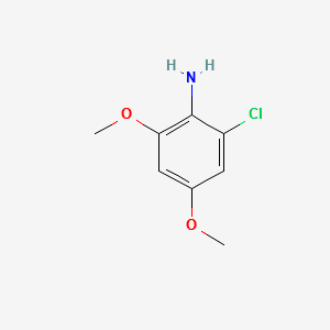 2-CHLORO-4,6-DIMETHOXYANILINE structure, CAS 82485-84-5