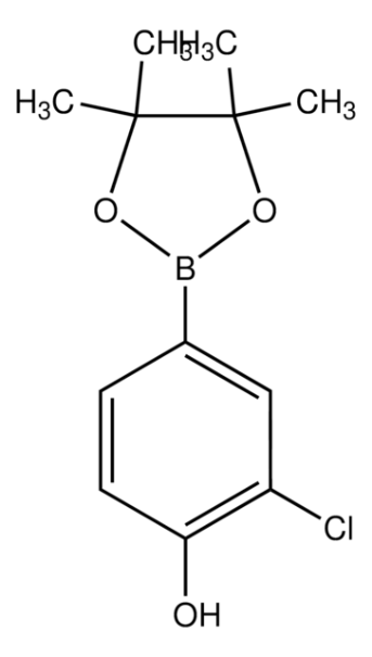 2-CHLORO-4-(4,4,5,5-TETRAMETHYL-1,3,2-DIOXABOROLAN-2-YL)PHENOL structure, CAS 629658-06-6