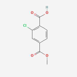 2-CHLORO-4-(METHOXYCARBONYL)BENZOIC ACID structure, CAS 431888-57-2