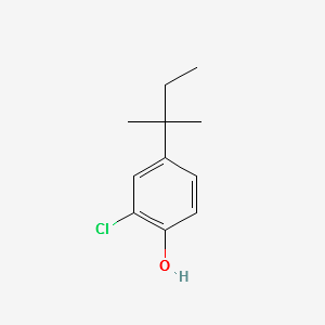 2-CHLORO-4-(TERT-PENTYL)PHENOL structure, CAS 5323-65-9