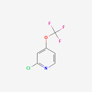 2-CHLORO-4-(TRIFLUOROMETHOXY)PYRIDINE structure, CAS 1206975-33-8