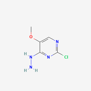 2-CHLORO-4-HYDRAZINYL-5-METHOXYPYRIMIDINE structure, CAS 98021-95-5