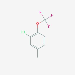 2-CHLORO-4-METHYL-1-(TRIFLUOROMETHOXY)BENZENE structure, CAS 75462-60-1