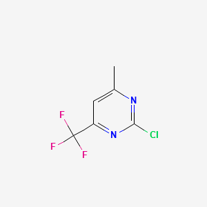 2-CHLORO-4-METHYL-6-(TRIFLUOROMETHYL)PYRIMIDINE structure, CAS 241164-09-0