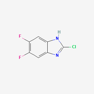 2-CHLORO-5,6-DIFLUORO-1H-BENZO[D]IMIDAZOLE structure, CAS 142356-63-6