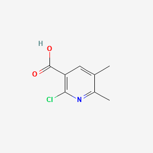 2-CHLORO-5,6-DIMETHYLNICOTINIC ACID structure, CAS 120003-75-0
