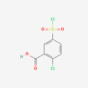 2-CHLORO-5-(CHLOROSULFONYL)BENZOIC ACID structure, CAS 137-64-4