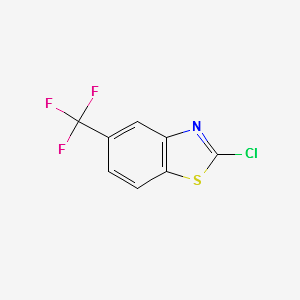 2-CHLORO-5-(TRIFLUOROMETHYL)BENZO[D]THIAZOLE structure, CAS 23420-88-4