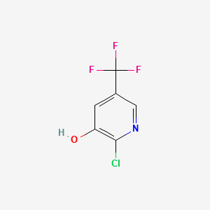 2-CHLORO-5-(TRIFLUOROMETHYL)PYRIDIN-3-OL structure, CAS 1196153-98-6