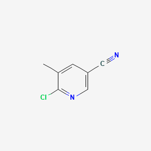 2-CHLORO-5-CYANO-3-PICOLINE structure, CAS 66909-33-9