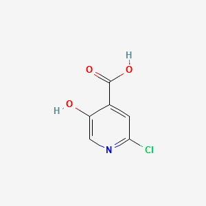 2-CHLORO-5-HYDROXYISONICOTINIC ACID structure, CAS 1060804-57-0