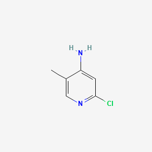 2-CHLORO-5-METHYLPYRIDIN-4-YLAMINE structure, CAS 79055-62-2
