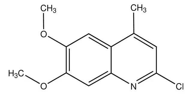 2-CHLORO-6,7-DIMETHOXY-4-METHYLQUINOLINE structure, CAS 697793-63-8