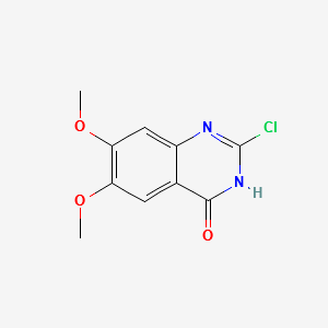 2-CHLORO-6,7-DIMETHOXYQUINAZOLIN-4(3H)-ONE structure, CAS 20197-86-8