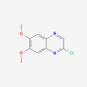 2-CHLORO-6,7-DIMETHOXYQUINOXALINE structure, CAS 216699-86-4
