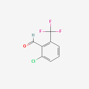 2-CHLORO-6-(TRIFLUOROMETHYL)BENZALDEHYDE structure, CAS 60611-22-5