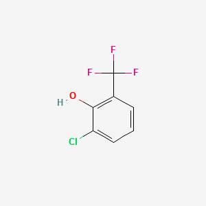2-CHLORO-6-(TRIFLUOROMETHYL)PHENOL structure, CAS 106877-36-5