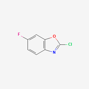 2-CHLORO-6-FLUOROBENZO[D]OXAZOLE structure, CAS 153403-53-3