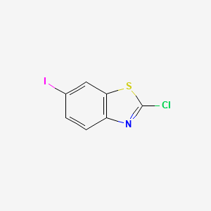 2-CHLORO-6-IODOBENZO[D]THIAZOLE structure, CAS 855282-75-6