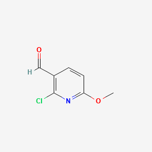 2-CHLORO-6-METHOXYNICOTINALDEHYDE structure, CAS 95652-80-5