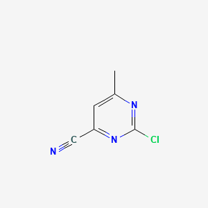2-CHLORO-6-METHYLPYRIMIDINE-4-CARBONITRILE structure, CAS 16858-56-3