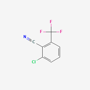 2-CHLORO-6-TRIFLUOROMETHYLBENZONITRILE structure, CAS 129604-28-0