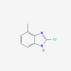 2-CHLORO-7-METHYL-1H-BENZO[D]IMIDAZOLE structure, CAS 15965-57-8