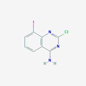 2-CHLORO-8-IODOQUINAZOLIN-4-AMINE structure, CAS 1107694-87-0