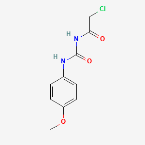 2-CHLORO-N-((4-METHOXYPHENYL)CARBAMOYL)ACETAMIDE structure, CAS 13558-78-6