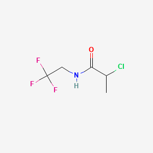2-CHLORO-N-(2,2,2-TRIFLUOROETHYL)PROPANAMIDE structure, CAS 139126-57-1