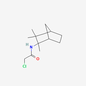 2-CHLORO-N-(2,3,3-TRIMETHYLBICYCLO[2.2.1]HEPTAN-2-YL)ACETAMIDE structure, CAS 105838-50-4