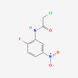 2-CHLORO-N-(2-FLUORO-5-NITROPHENYL)ACETAMIDE structure, CAS 379254-83-8