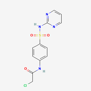 2-CHLORO-N-(4-(N-(PYRIMIDIN-2-YL)SULFAMOYL)PHENYL)ACETAMIDE structure, CAS 104246-28-8