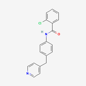 2-CHLORO-N-(4-(PYRIDIN-4-YLMETHYL)PHENYL)BENZAMIDE structure, CAS 352666-30-9