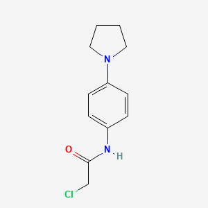 2-CHLORO-N-(4-(PYRROLIDIN-1-YL)PHENYL)ACETAMIDE structure, CAS 251097-15-1