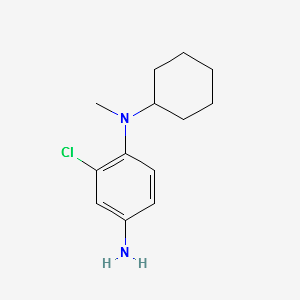 2-CHLORO-N1-CYCLOHEXYL-N1-METHYLBENZENE-1,4-DIAMINE structure, CAS 85896-15-7