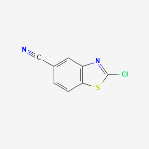 2-CHLOROBENZO[D]THIAZOLE-5-CARBONITRILE structure, CAS 385432-46-2