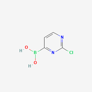 2-CHLOROPYRIMIDINE-4-BORONIC ACID structure, CAS 1228431-85-3
