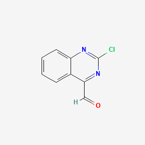 2-CHLOROQUINAZOLINE-4-CARBALDEHYDE structure, CAS 944903-02-0