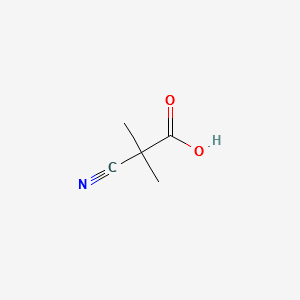 2-CYANO-2-METHYLPROPANOIC ACID structure, CAS 22426-30-8