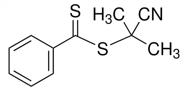 2-CYANOPROPAN-2-YL-BENZODITHIOATE structure, CAS 201611-85-0